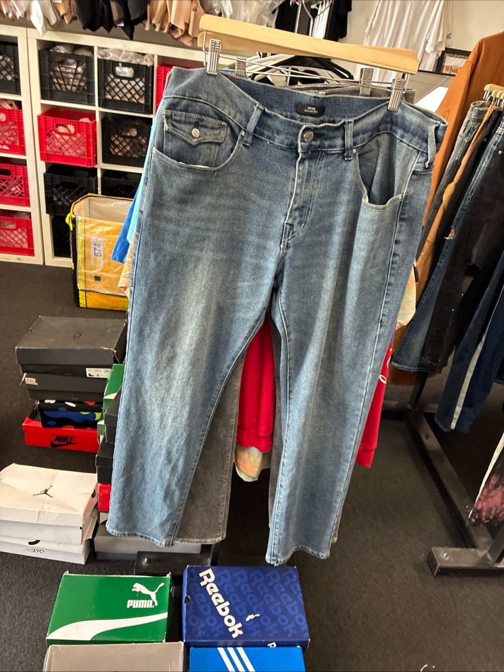 Men’s True Religion Geno World Tour Jeans Denim Used sz 36
